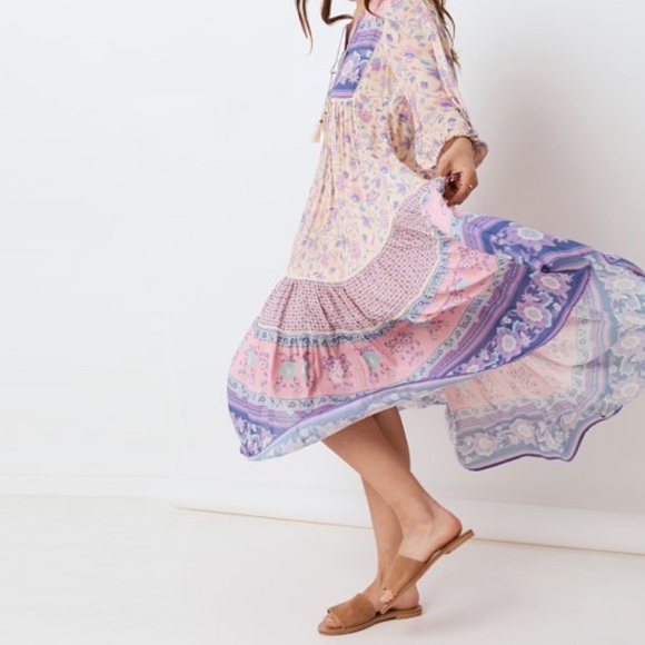 Spell Portobello Road Boho Dress in Lavender - Picture 8 of 13